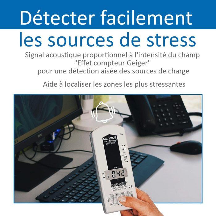 Appareil de mesure de l'électrosmog EMF Meter ME3830B – Image 3